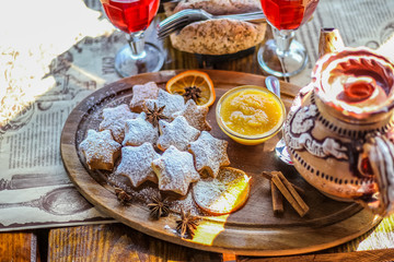 Rustic treats cookies and ginger jam