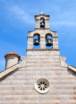 Architecture of Kotor resort. View of the Old Town of Kotor. Kotor is a city on the coast of Montenegro and is located in Kotor Bay.