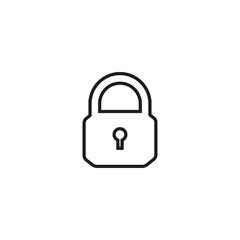 Lock Vector icon . Lorem Ipsum Illustration design