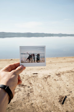 Photo Print Of Friends On Lake