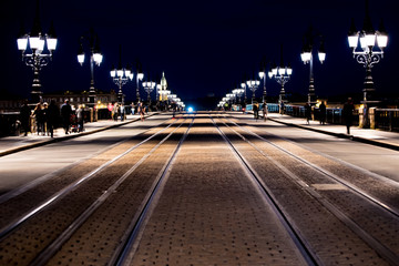 Fototapeta na wymiar Bordeaux By night