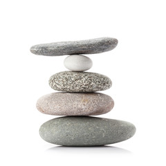 Pyramid of sea pebbles