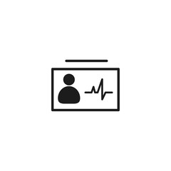 Identification card icon . Lorem Ipsum Illustration design