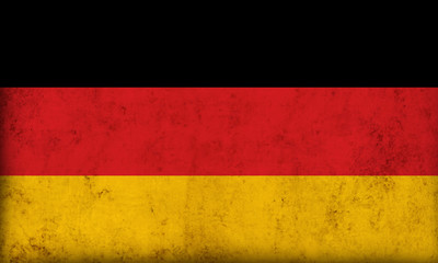 Germany flag on grunge background