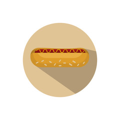 hotdog vector flat design