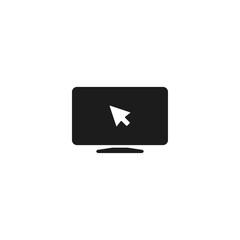 Laptop icon. One of set web icons . Lorem Ipsum Illustration design