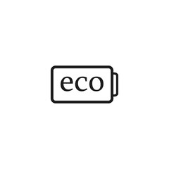 eco battery icon vector . Lorem Ipsum Illustration design