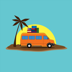 Tour And Travel Illustration Vector