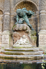 Polyphemus Surprising Acis and Galatea as part of the Medici Fountain in the Luxembourg Gardens,...