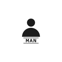 Vector icon human 10 EPS . Lorem Ipsum Illustration design