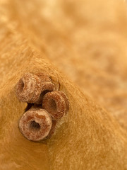 Dulce de rosquillas salpicadas de azucar