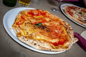ITALIAN BAKED PIZZA WITH LIGHT DOUGH