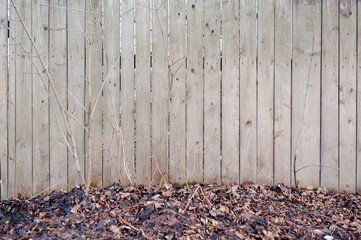 old wooden fence