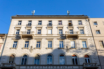 Fototapeta na wymiar Classic apartment building in Budapest, Hungary