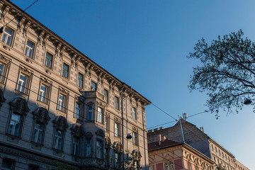 Classic apartment building in Budapest, Hungary