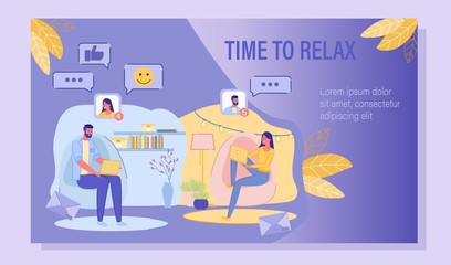 Communication via Internet as Relax Motivation