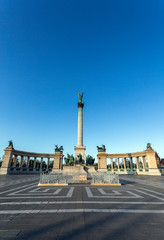 Fototapeta na wymiar Heroes' Square in Budapest
