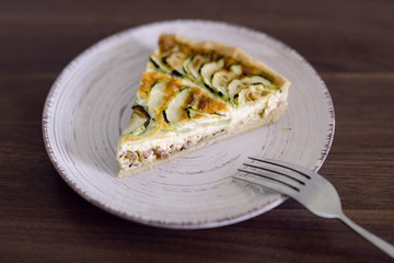 Part Tarte Courgette