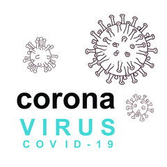 corona virus, covid-19 pandemic logo
