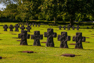 Deutscher Soldatenfriedhof La Cambe in der Normandie in Frankreich