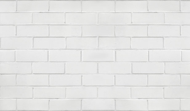 A white brick wall modern with High Resolution