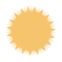 Starburst sticker. Sunburst badge, isolated on white star price label. Sharp corners. Vector  illustration.   