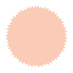 Starburst sticker. Sunburst badge, isolated on white star price label. Sharp corners. Vector  illustration.   