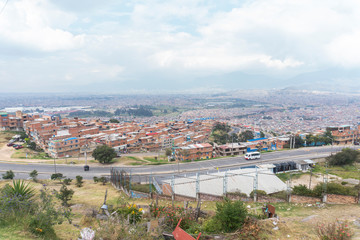 panoramic view of Bogota