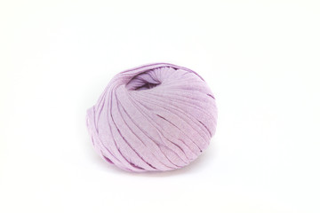 purple ball of wool. Crafts and sewing. Indoor leisure. Be at home