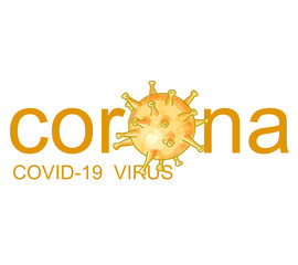 corona virus, covid-19 pandemic logo