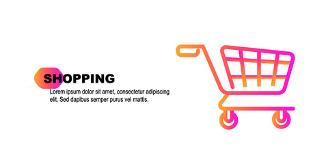 Shopping cart icon symbol design. Shopping icon design
