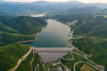 Stubo Rovni lake and dam on river Jablanica, Serbia