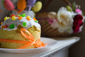 preparation of pastries at home, cooking dough, various products of flour, sugar, eggs