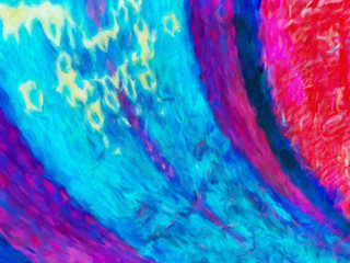 Pretty oil painting on canvas art background. Colorful brushstrokes and watercolor splashes elements. Digital artistic texture for graphic design. Printable beautiful pattern.