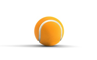 3d illustration of tennis ball isolated