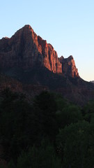 Warm light in Zion National Park