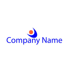 Orange Blue Figure logo