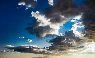 Clouds in the late afternoon time