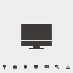 monitor icon vector illustration and symbol for website and graphic design