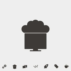 pot cooking icon vector illustration and symbol for website and graphic design