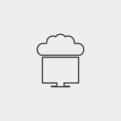 pot cooking icon vector illustration and symbol for website and graphic design