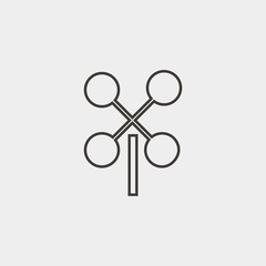 wind vein icon vector illustration and symbol for website and graphic design