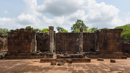 Ruins of ancient Hindu temple in Angkor Wat complex, Siem Reap, Cambodia