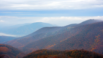 Mountain landscape in autumn