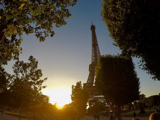 Paris sunset