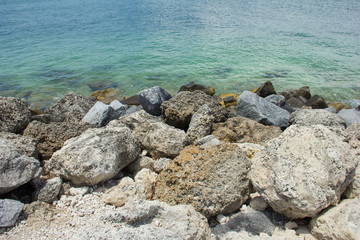 Fototapeta na wymiar Playas de Fort Taylor Beach en Key West