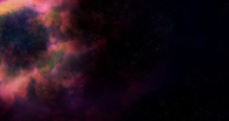 Fototapeta na wymiar cosmic nebula galaxy background illustration