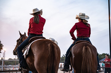cowboy riding horse