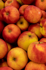 Fototapeta na wymiar a close up of lots of fresh red apples