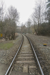 Obraz premium railway in the countryside